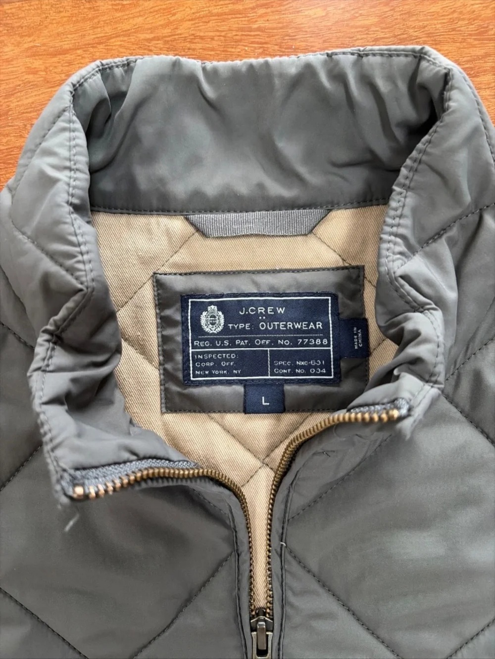 J. Crew crew quilted